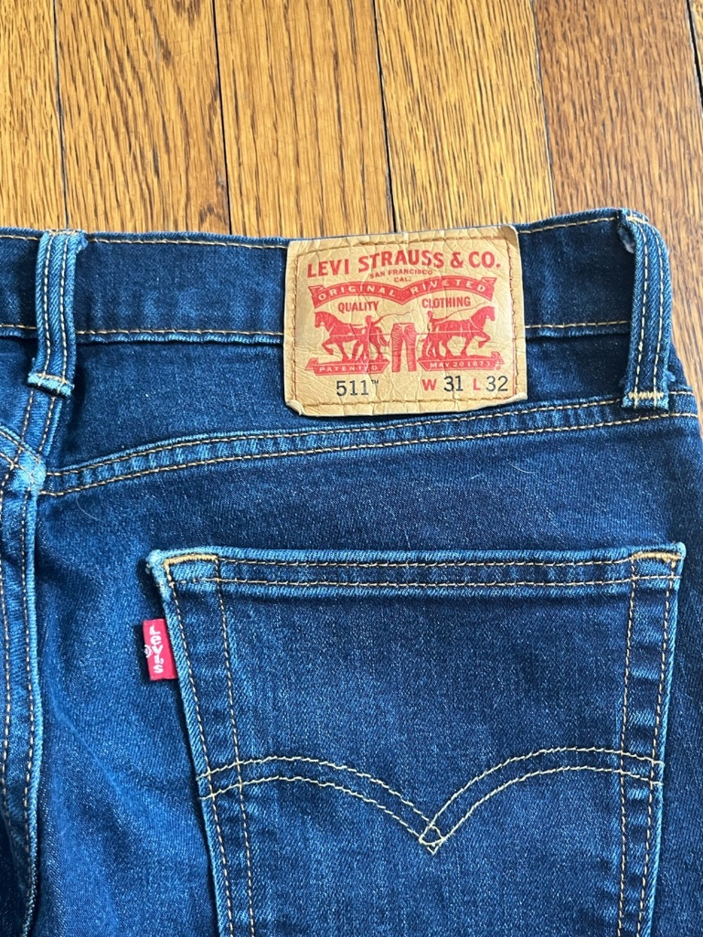 Dark Blue Levi’s 511s Straight Leg Jeans